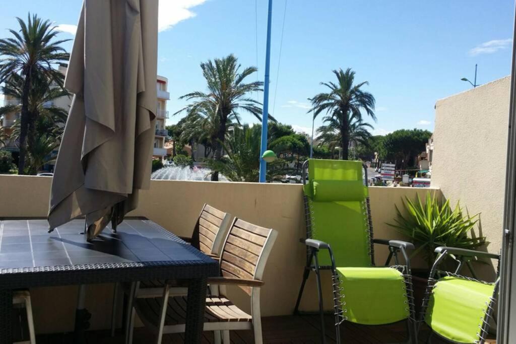 Beau T2 Climatise Avec Terrasse 100M Plage Daire Saint-Cyprien  Dış mekan fotoğraf